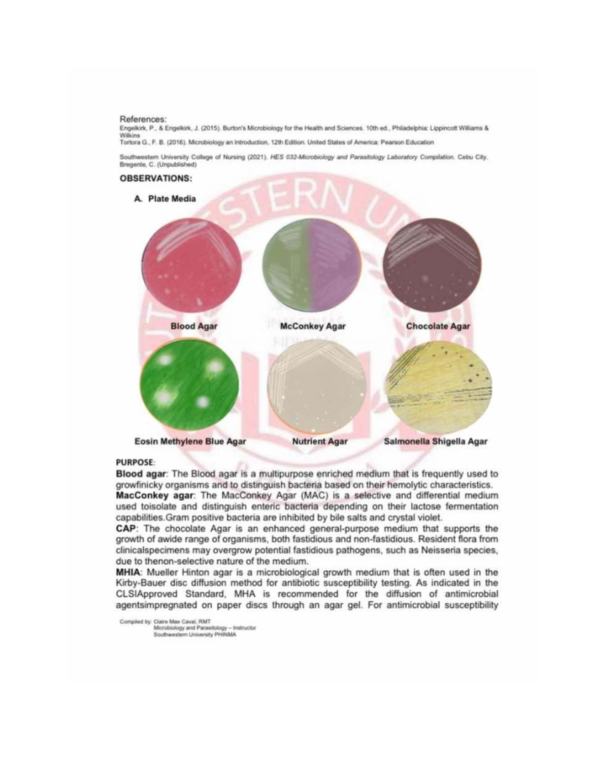 Micro-SAS-6 - ACTIVITY - References: Engelkirk. P. Engelkirk, J. (2015 ...