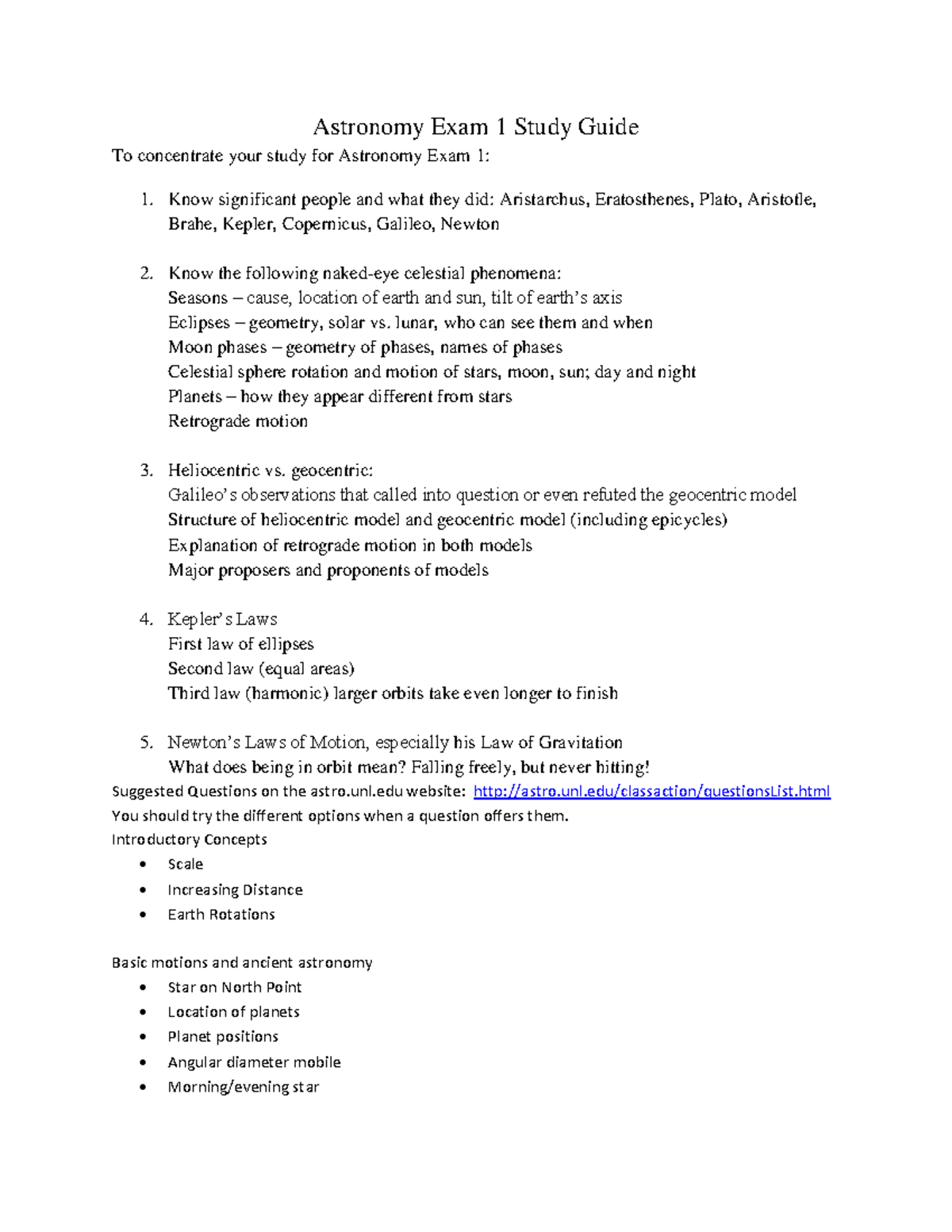 Astronomy+Exam+1+Study+Guide - PRPY 140 - Studocu