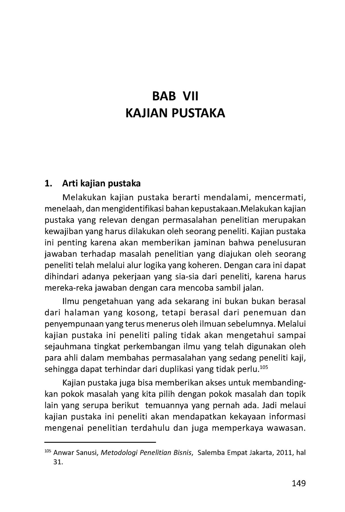 45258621-169 - Tugas Pdf - 149 BAB VII KAJIAN PUSTAKA 1. Arti Kajian ...