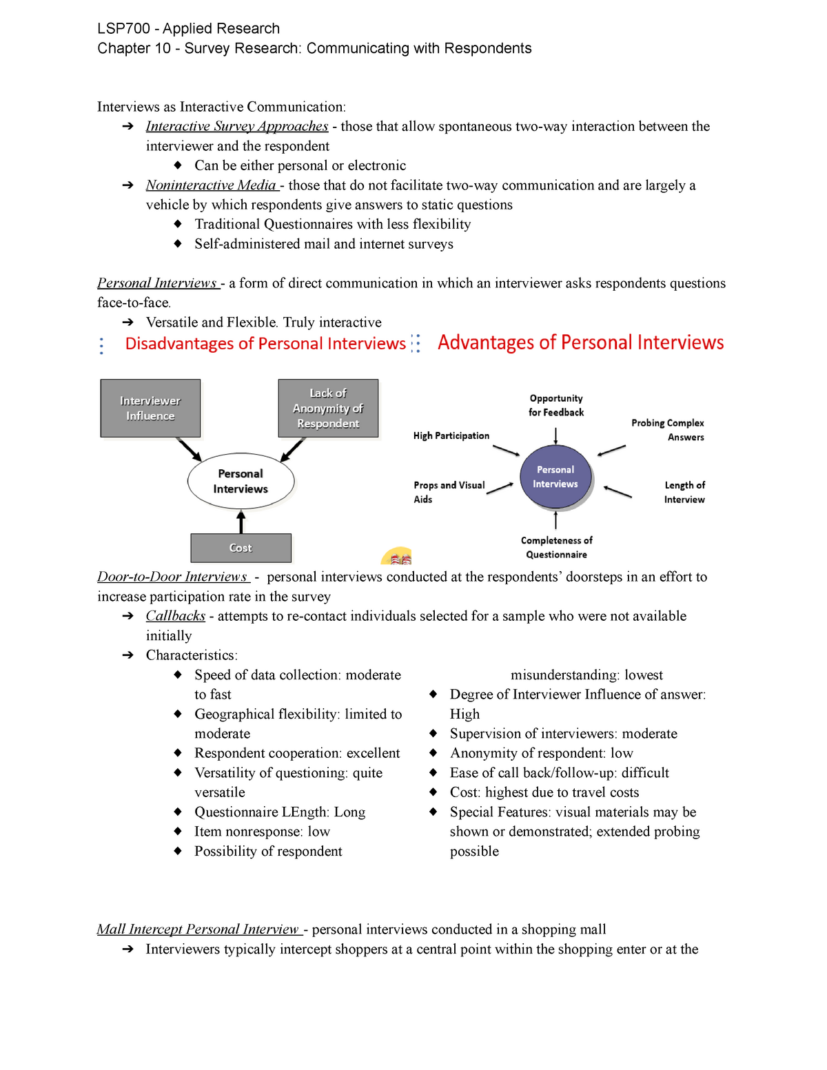 Chapter 10 Survey Research Communicating With Respondents Studocu