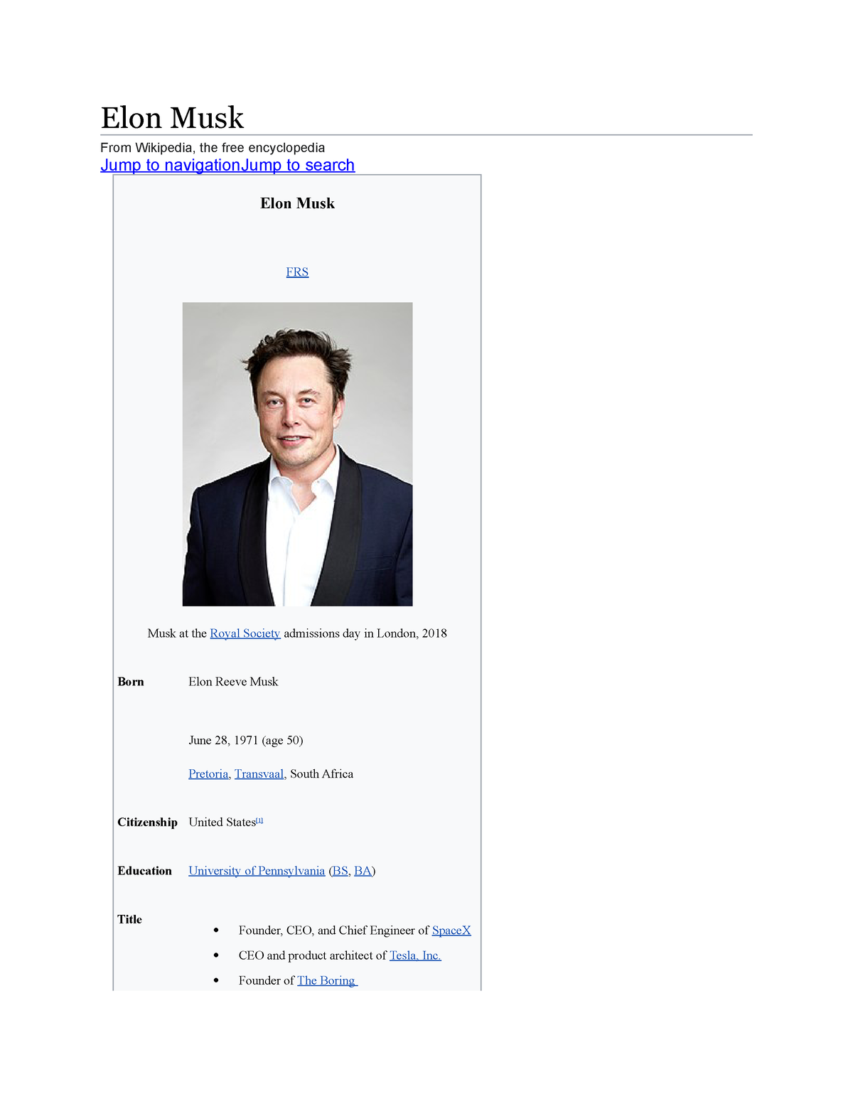 elon musk biography wikipedia