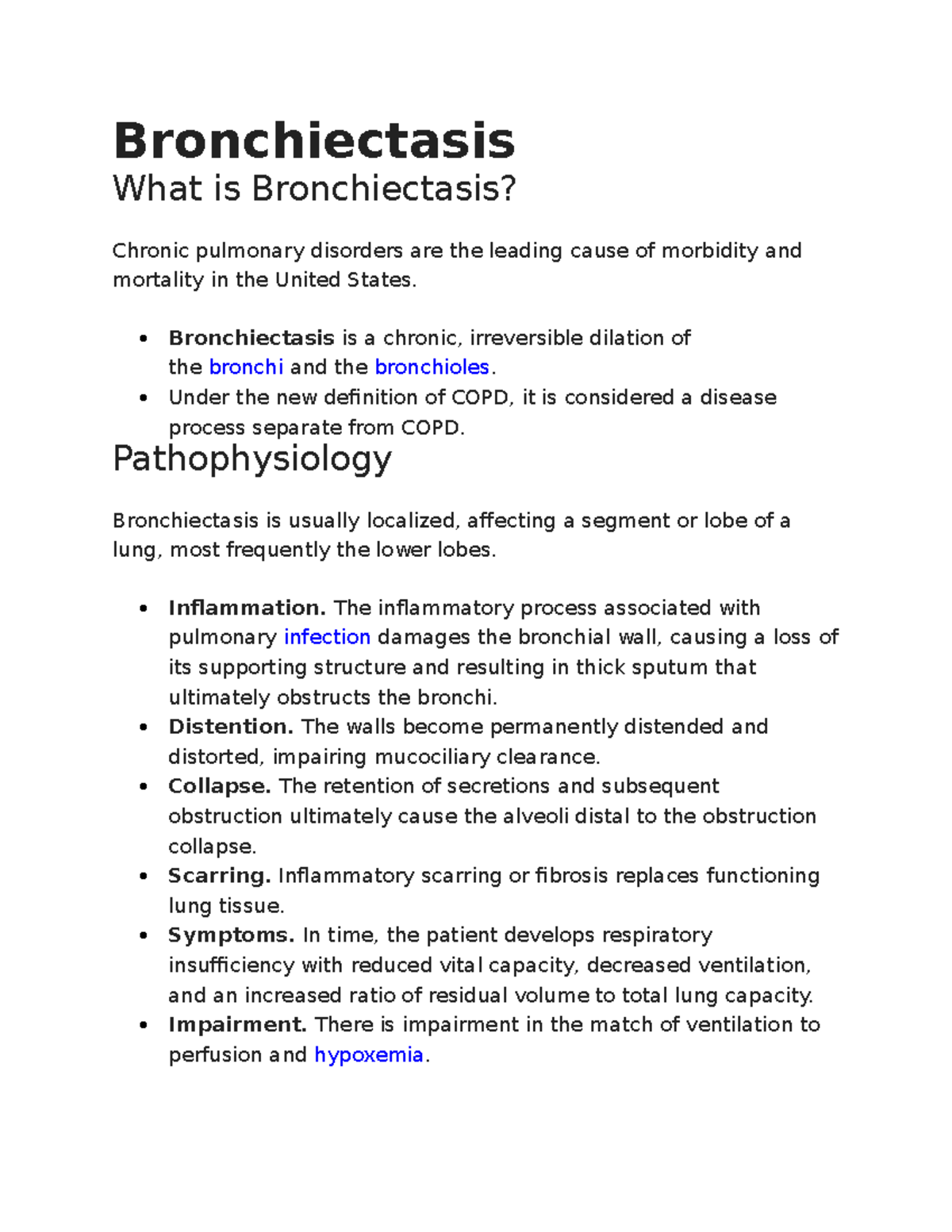 Bronchiectasis - Iddrisu Mohammed - Bronchiectasis What Is ...