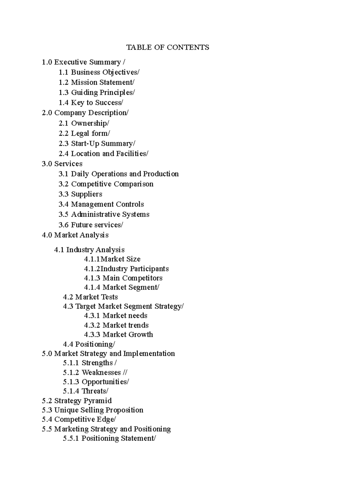 Business plan template - Bachelor of Elementary Education - PUP - Studocu