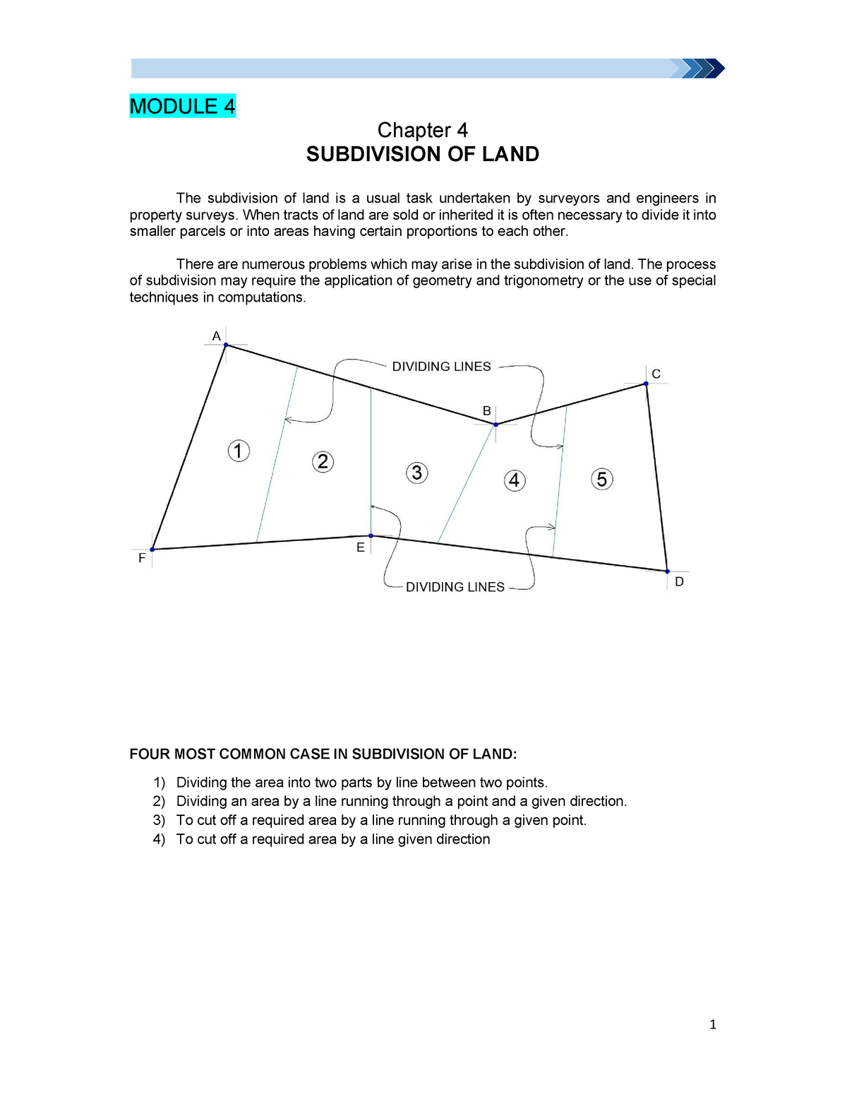 assignment 3 the division of land