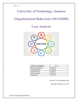 Multiple Choice Questions For Organizational Behaviour Test ...