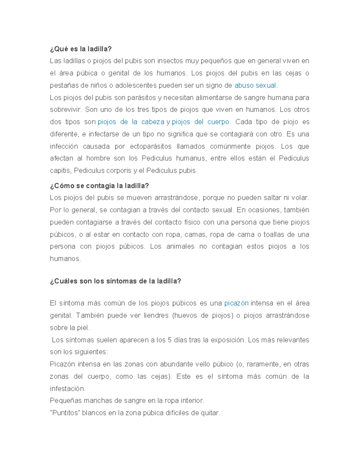 Qué Es La Ladilla - ¿Qué Es La Ladilla? Las Ladillas O Piojos Del Pubis ...