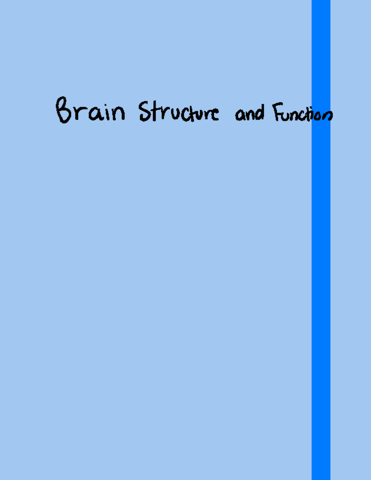 Brain Structure And Function - Brain structure and function ...