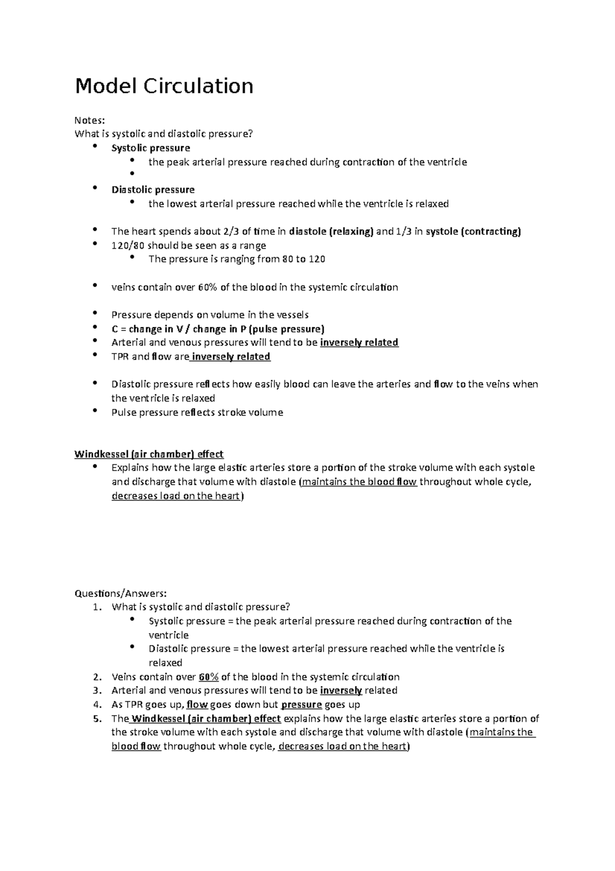 Model Circulation - Clinical Science - Pharmacology - Model Circulation ...
