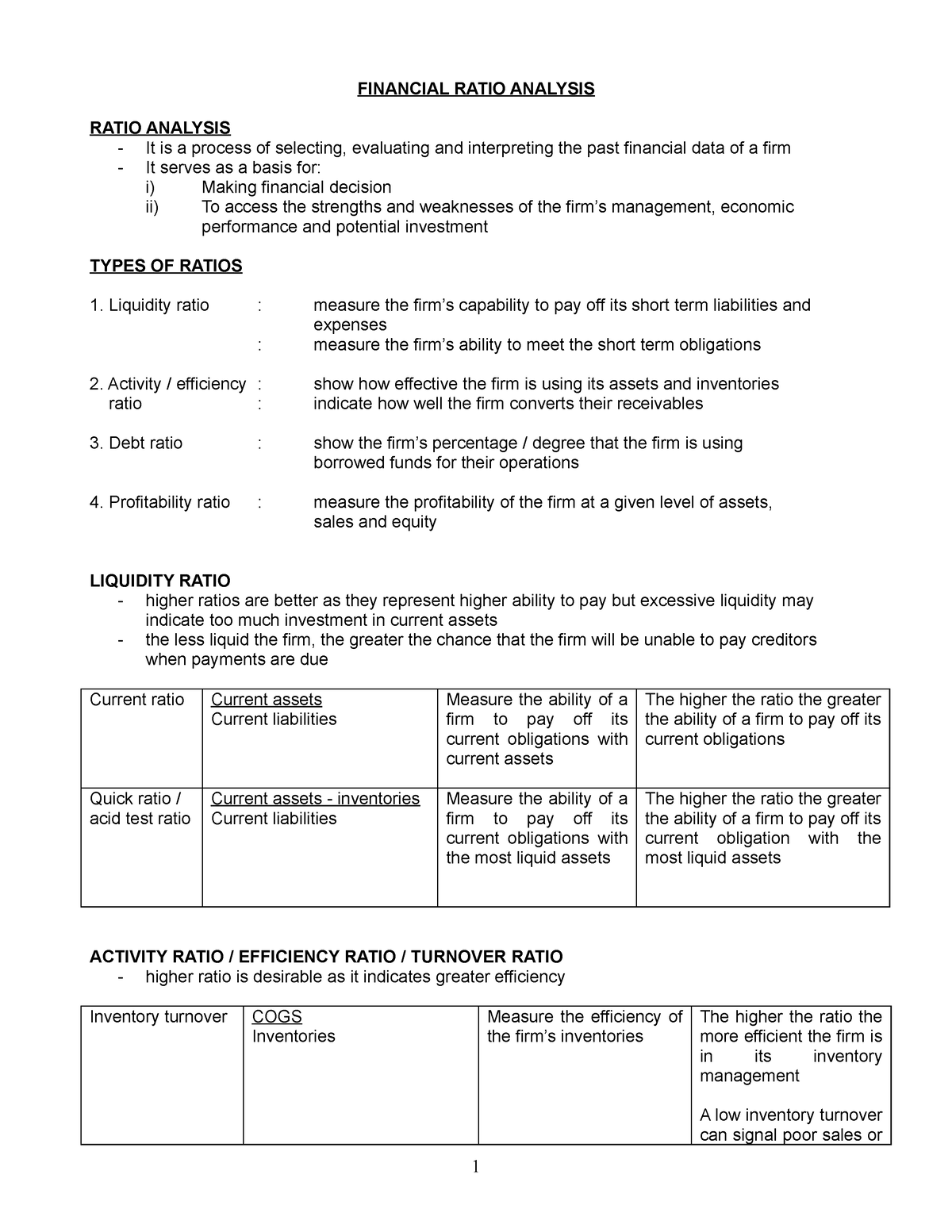 chapter-2-ratio-analysis-notes-financial-ratio-analysis-ratio