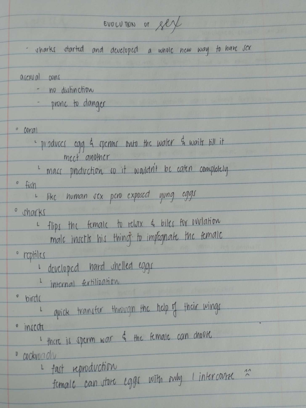 Concept of Evolution - Notes on the second half of the semester topics ...