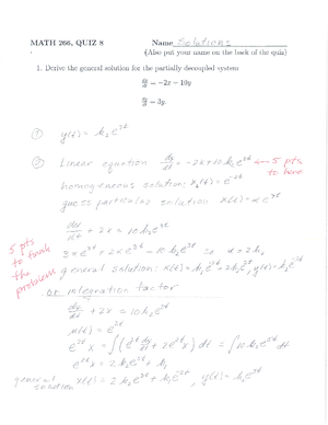 Quiz7 Solutions - MATH26600 - Studocu