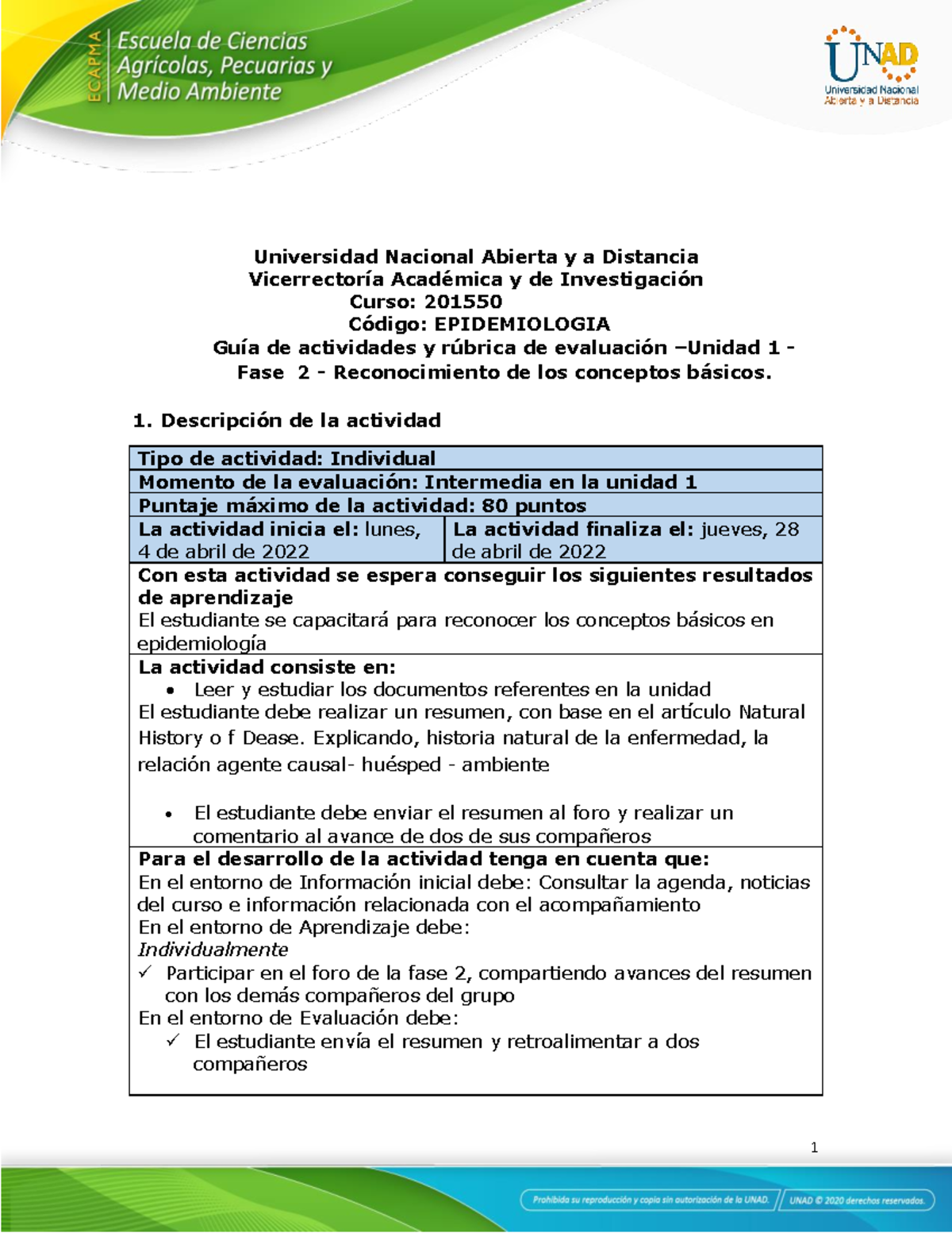 Guía De Actividades Y Rúbrica De Evaluación Unidad 1 Fase 2 Reconocimiento De Los 1874