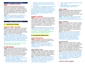 Contracts Cheat Sheet - Chapter 9: Conditional agreement: CPP suspends ...