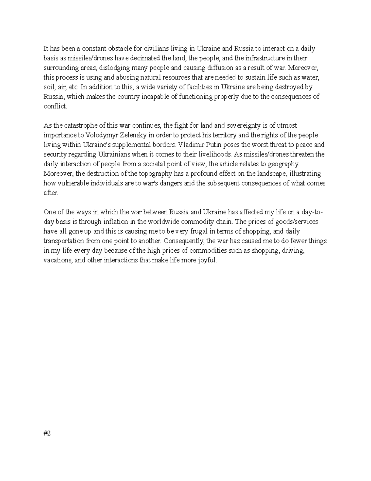 GEO 135 newspaper discussion post GEO 135 ISU Studocu