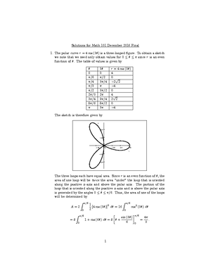Lec 1 - Differential Equations - MATH 101 Lecture 1 Differential ...