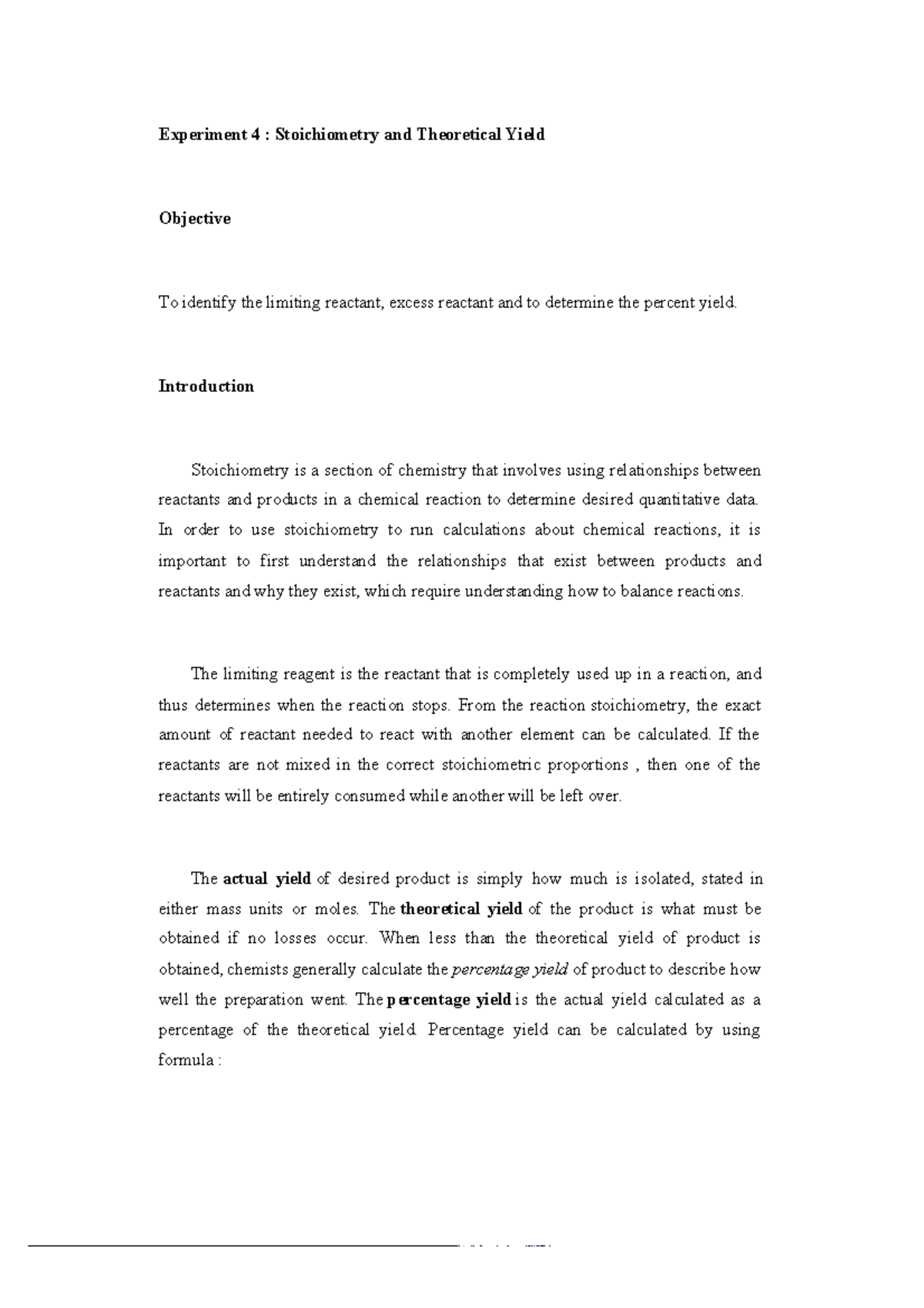 Chm-420-laboratory-report-experiment-4 Compress - Experiment 4 ...