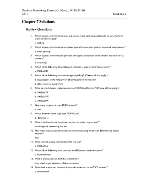 Solutions 05 - Guide to Networking Essentials, 5th ed., 14188- Ch. 5 ...