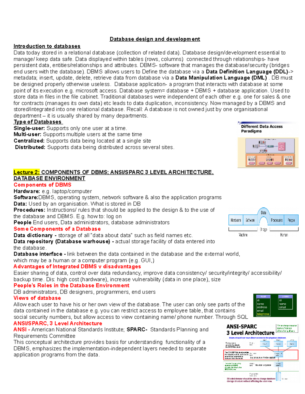 DDnotes - notes - Database design and development Introduction to ...