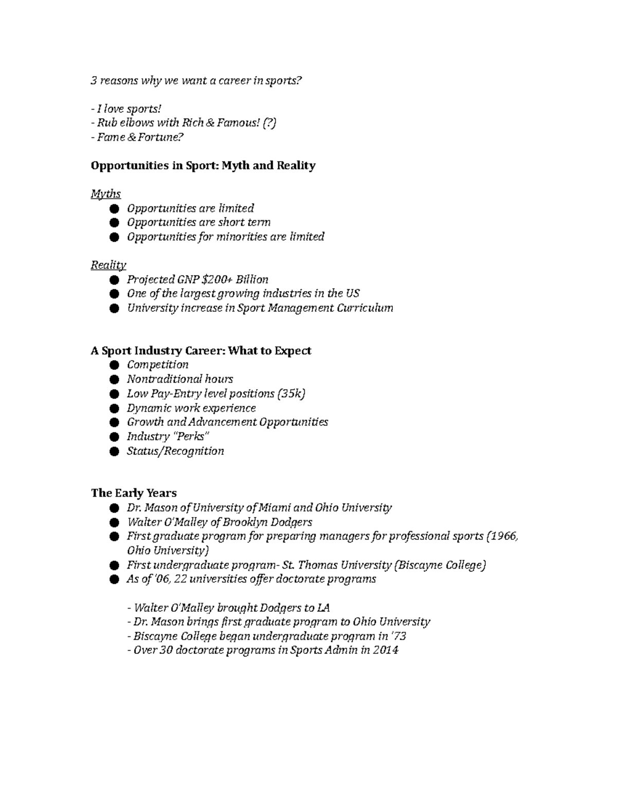 Chapter 12 3 reasons why we want a career in sports? _ I love