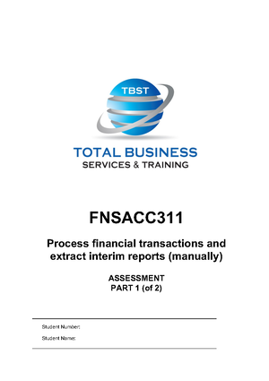 Fnsacc 311 - Consolidation Exercise 1 (Sales and Receipts) (fillable ...