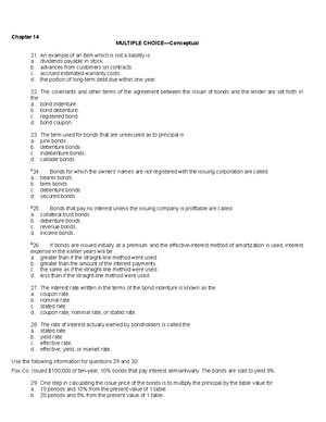 316 Chapter 16 Practice Test - CHAPTER 16 MULTIPLE CHOICE—Dilutive ...