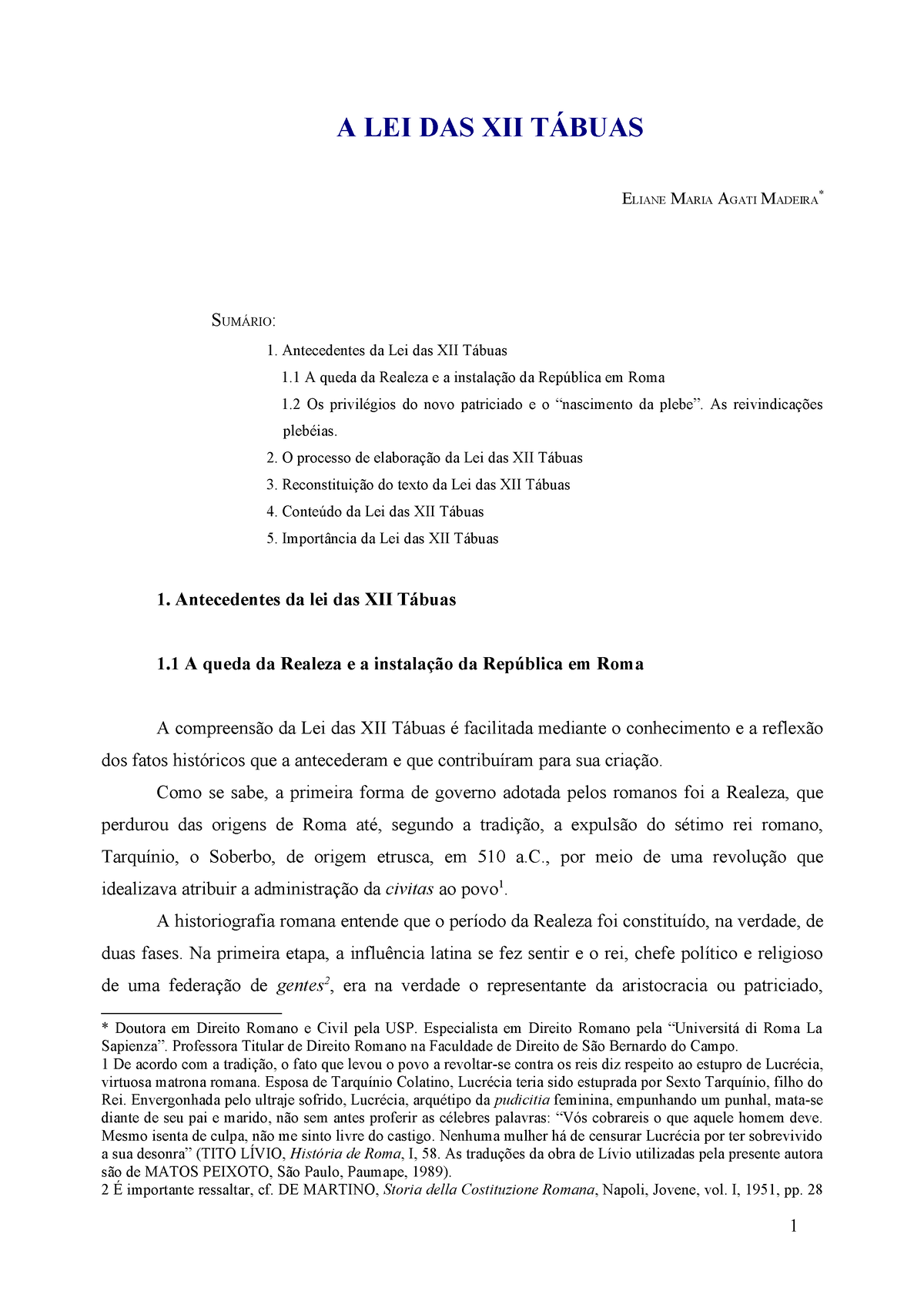 A Lei Das Xii Tabuas Lei Das 12 Tábuas A Lei Das Xii TÁbuas Eliane Maria Agati Madeira