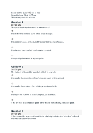 Module 3 Quiz - Managerial Economics Quiz - Module 3 Quiz Due Jun 5 At ...