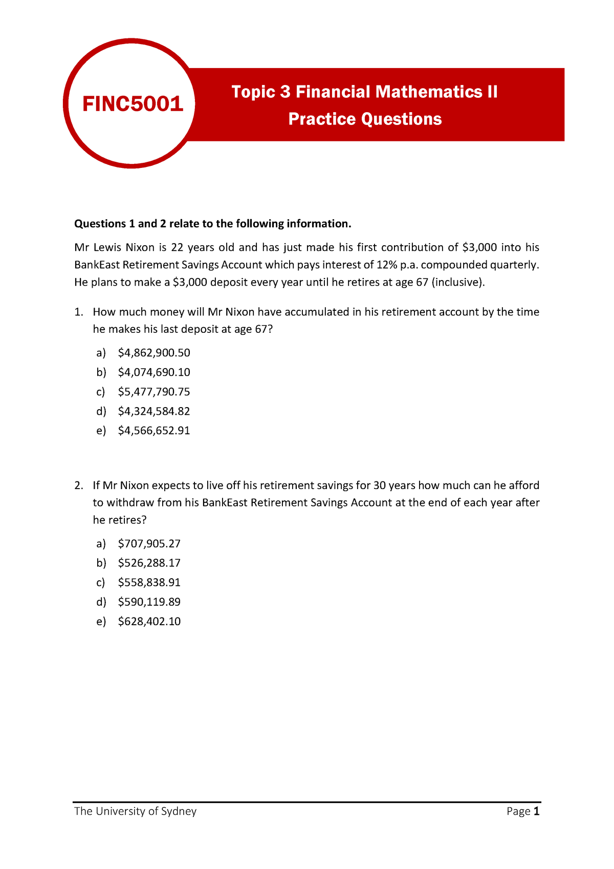 Topic 3 Practice Questions - Warning: TT: Undefined Function: 32 ...