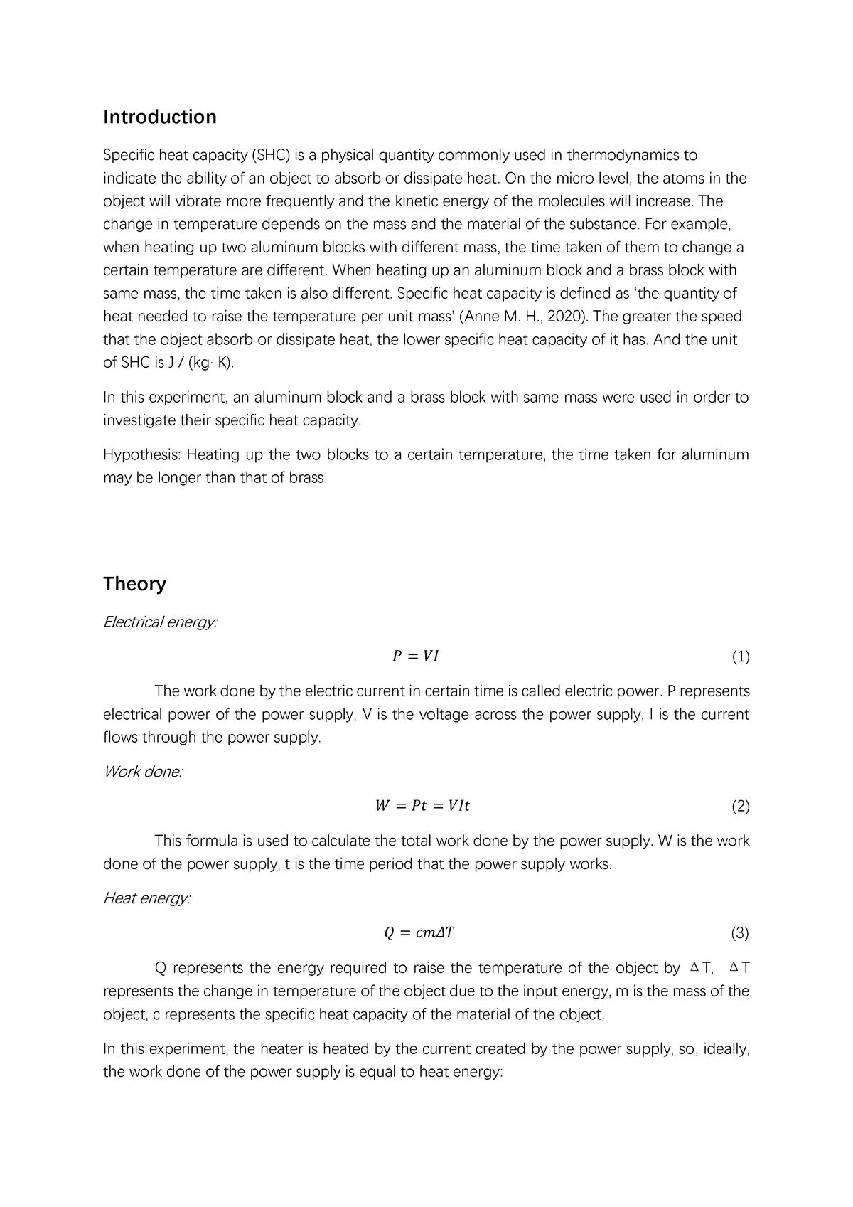 lab-report-heat-lab-report-of-heat-introduction-specific-heat