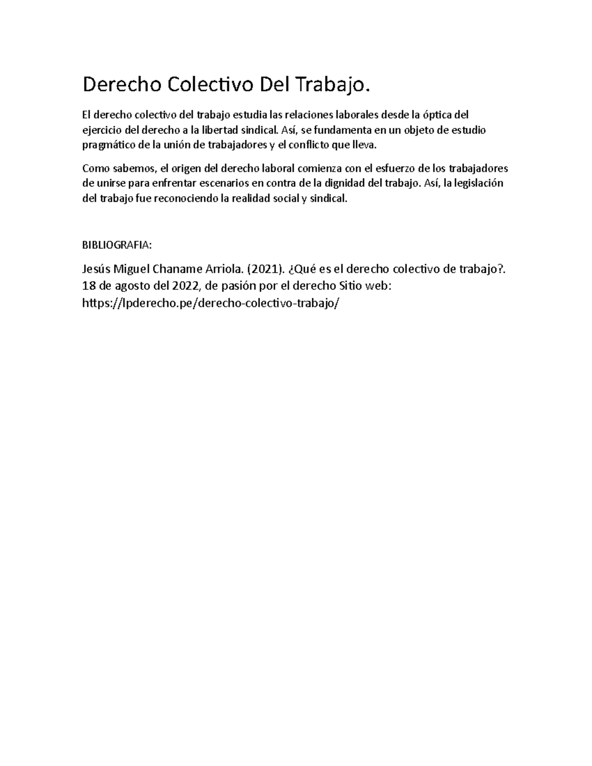 Derecho Colectivo Del Trabajo El Derecho Colectivo Del Trabajo Estudia Las Relaciones