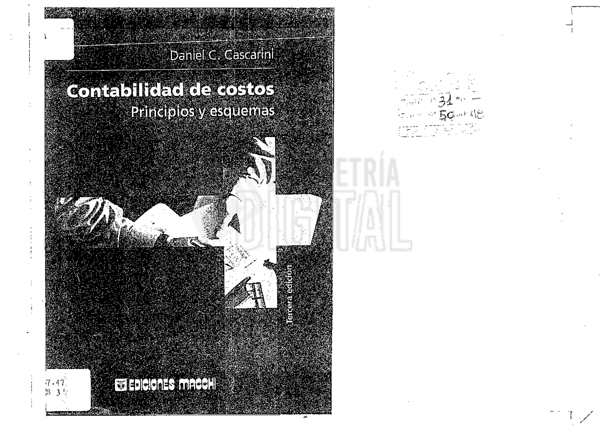 Contabilidad de Costos - Principios y Esquemas, Cascarini - Sistemas de