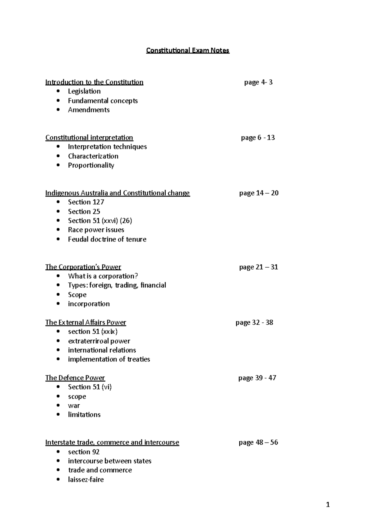 Exam 10 July, questions and answers - Constitutional Exam Notes ...