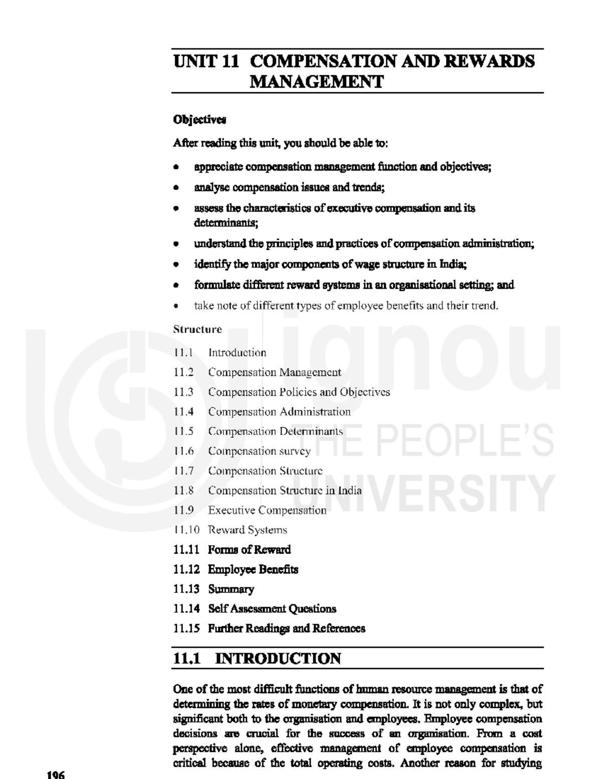 Compensation and reward - project management - Studocu