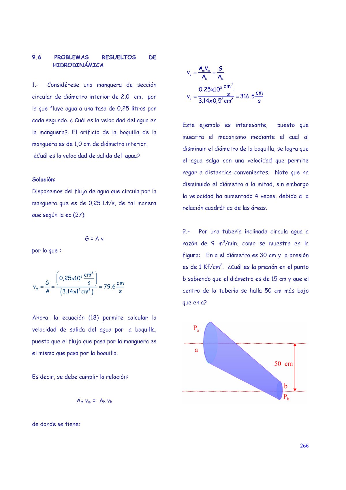 Hidrodin Mica Resumen De La Hidrodinamica Problemas Resueltos De Hidrodinmica