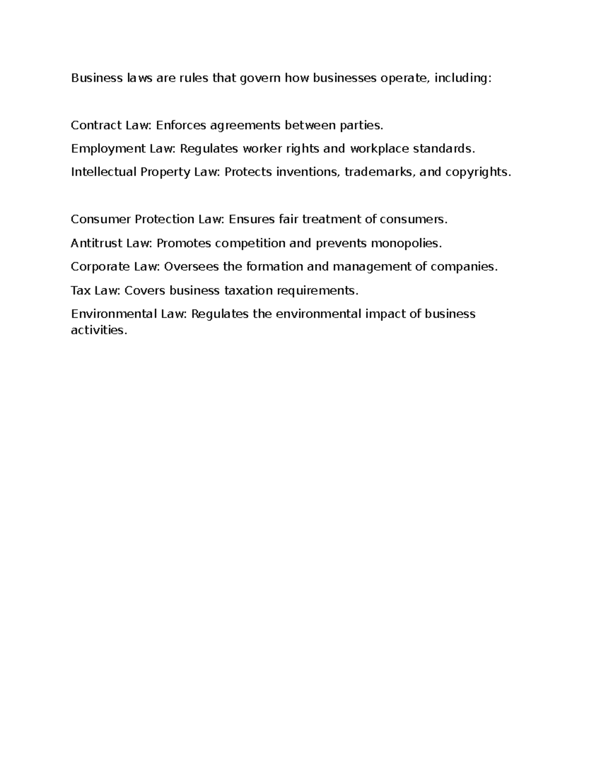 Business laws - Employment Law: Regulates worker rights and workplace ...