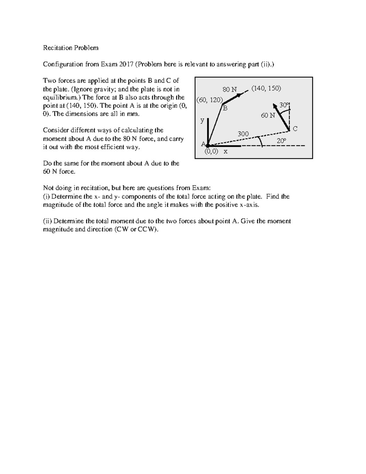Recitation 9 9 19 with solutions - Recitation Problem Configuration ...