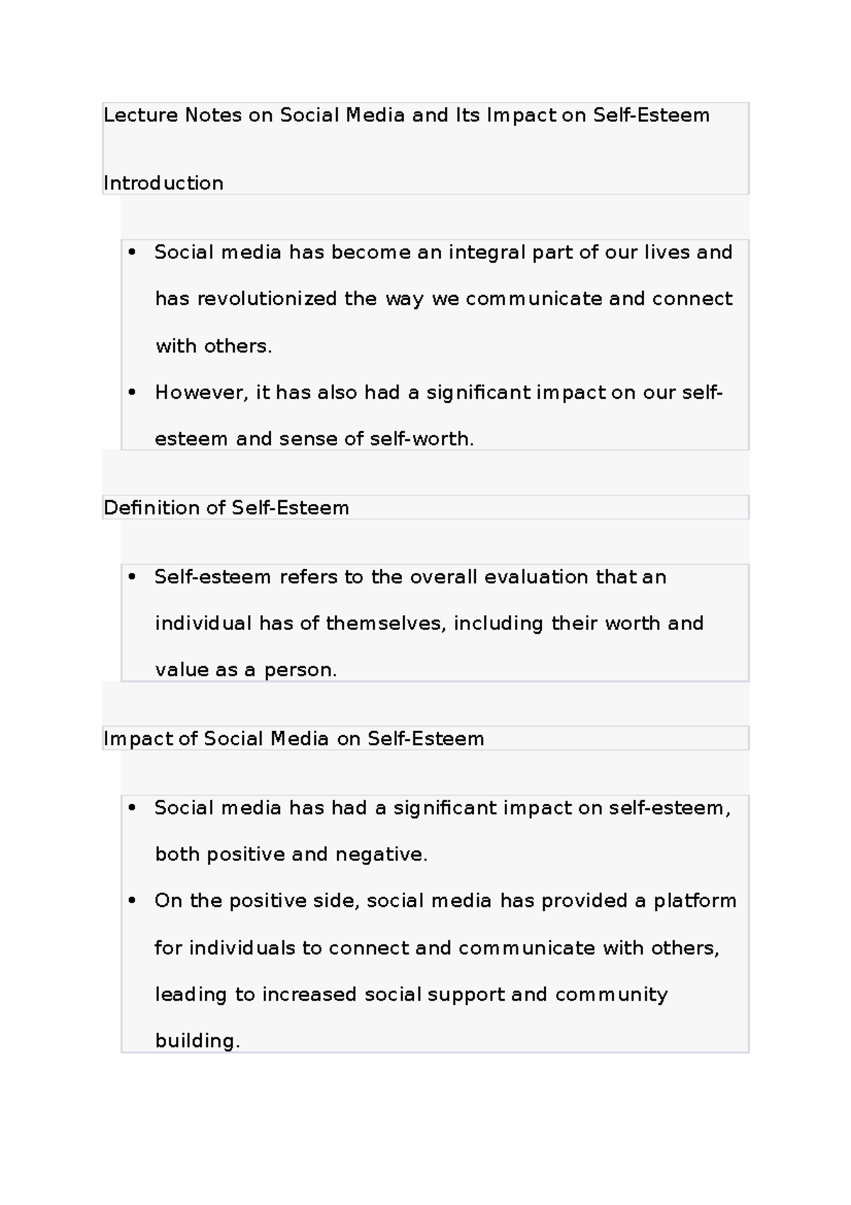 lecture-notes-on-social-media-and-its-impact-on-self-lecture-notes-on