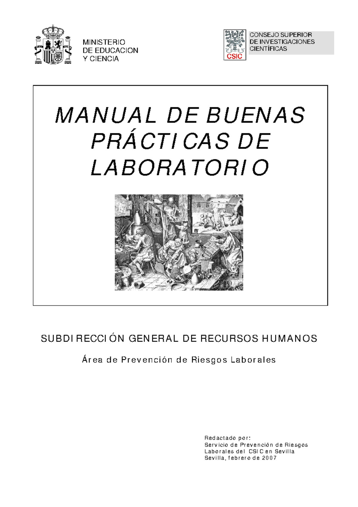 Manual De Buenas Prácticas En Laboratorios - MINISTERIO DE EDUCACION Y ...