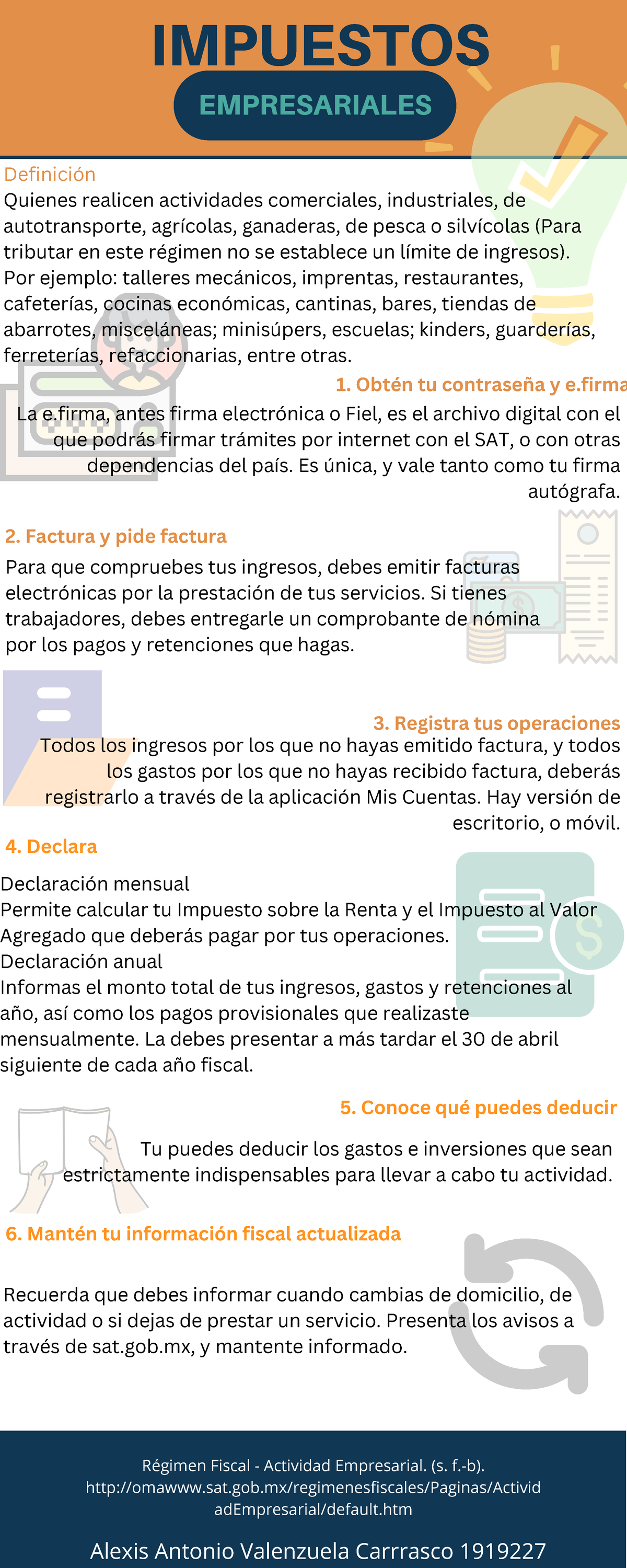 Infograf A Impuestos Empresariales Y Personales Empresariales Impuestos Definici N Quienes