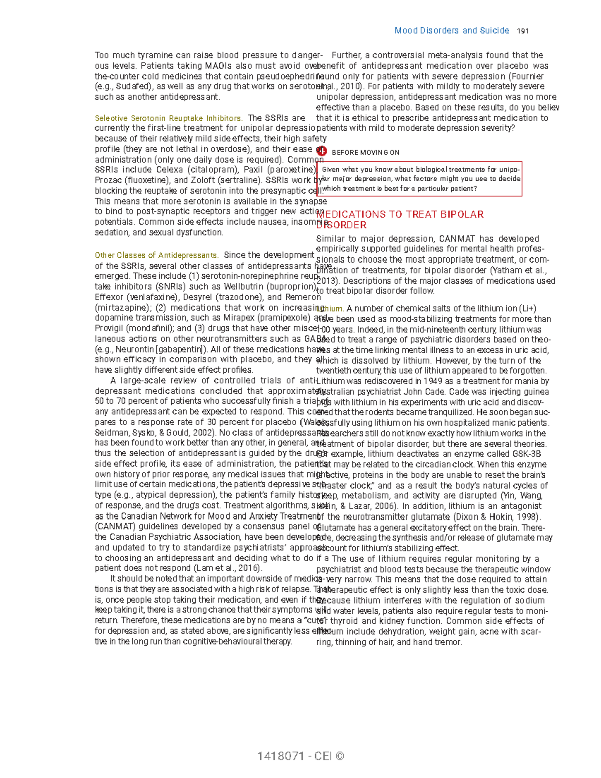 Abnormal Psychology Chapter 8 2 of 2 - Mood Mood Disorders Disorders ...