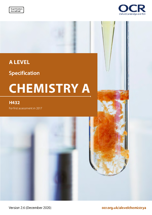 Summary Notes- A Level Chemistry - OCR (A) Chemistry A-level Module 2 ...