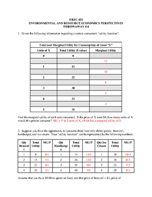 Th3key - throw away practice assignments - EREC 411 ENVIRONMENTAL AND ...