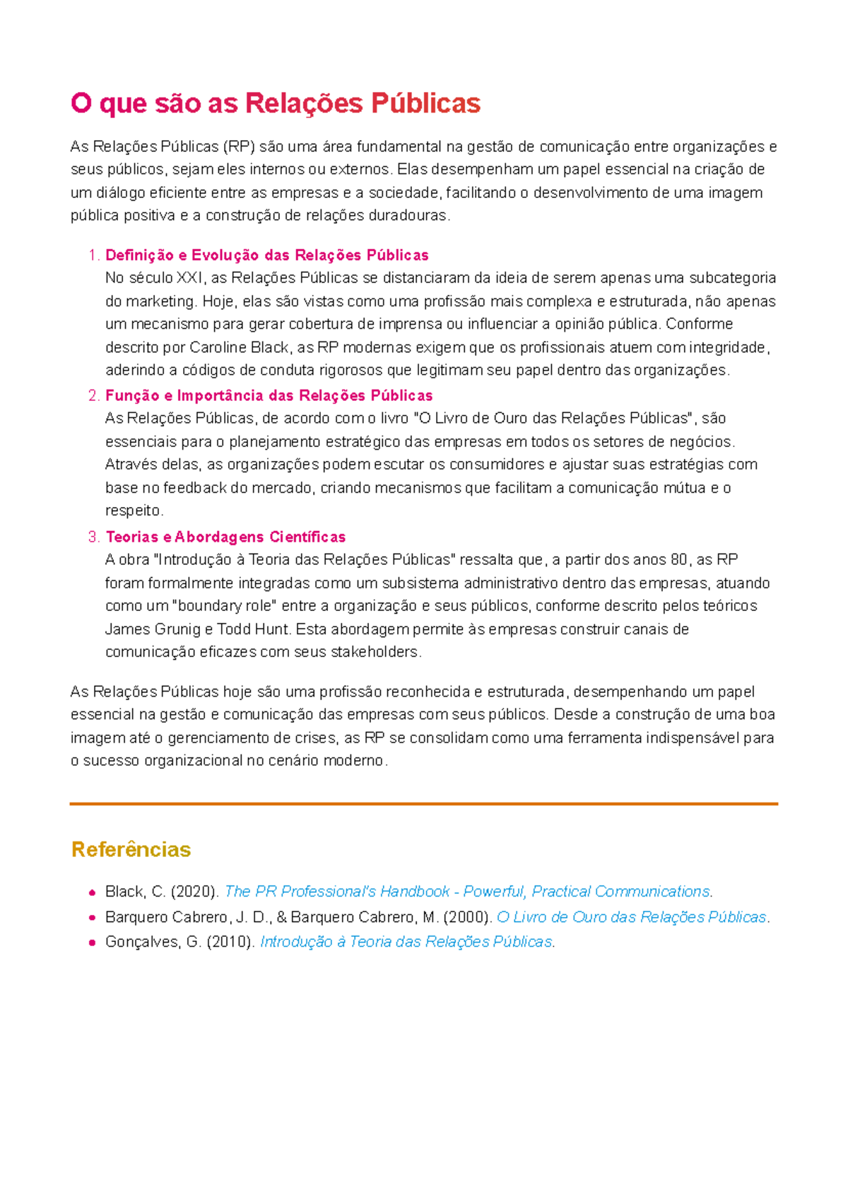 O que são as Relações Públicas - As Relações Públicas (RP) são uma área ...