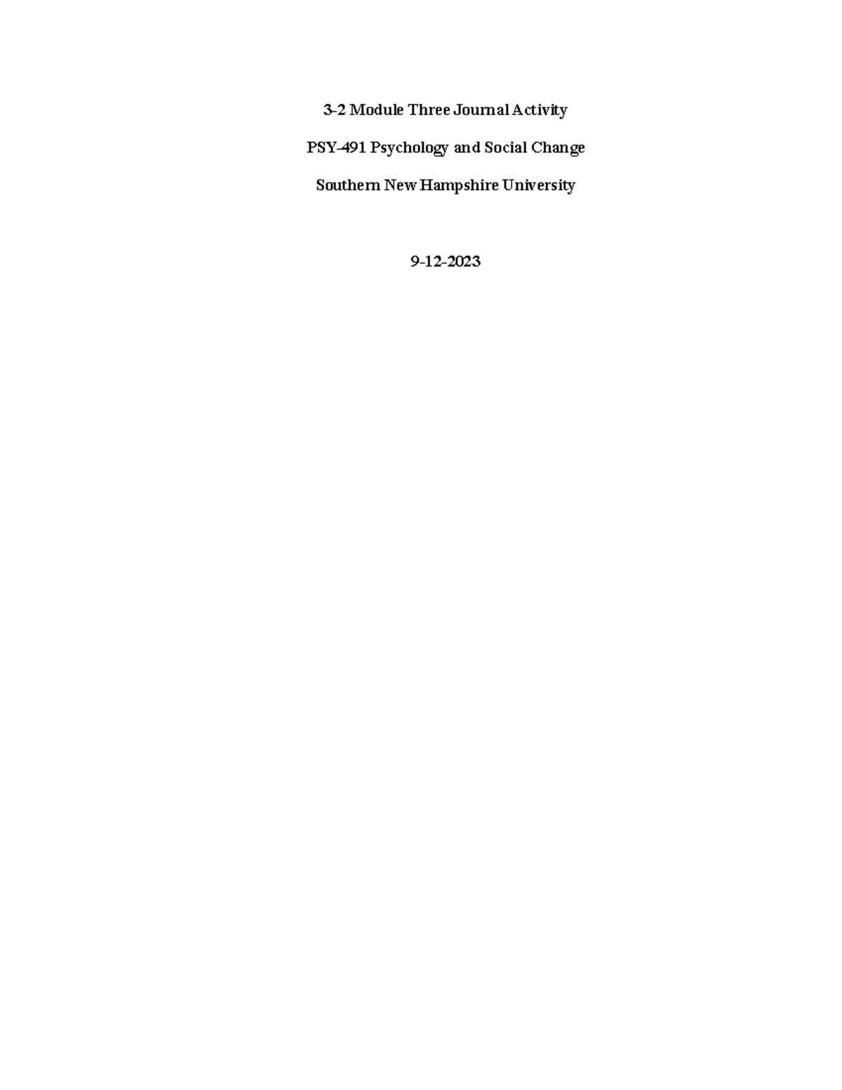 3-2 Module Three Journal Activity - 3-2 Module Three Journal Activity ...