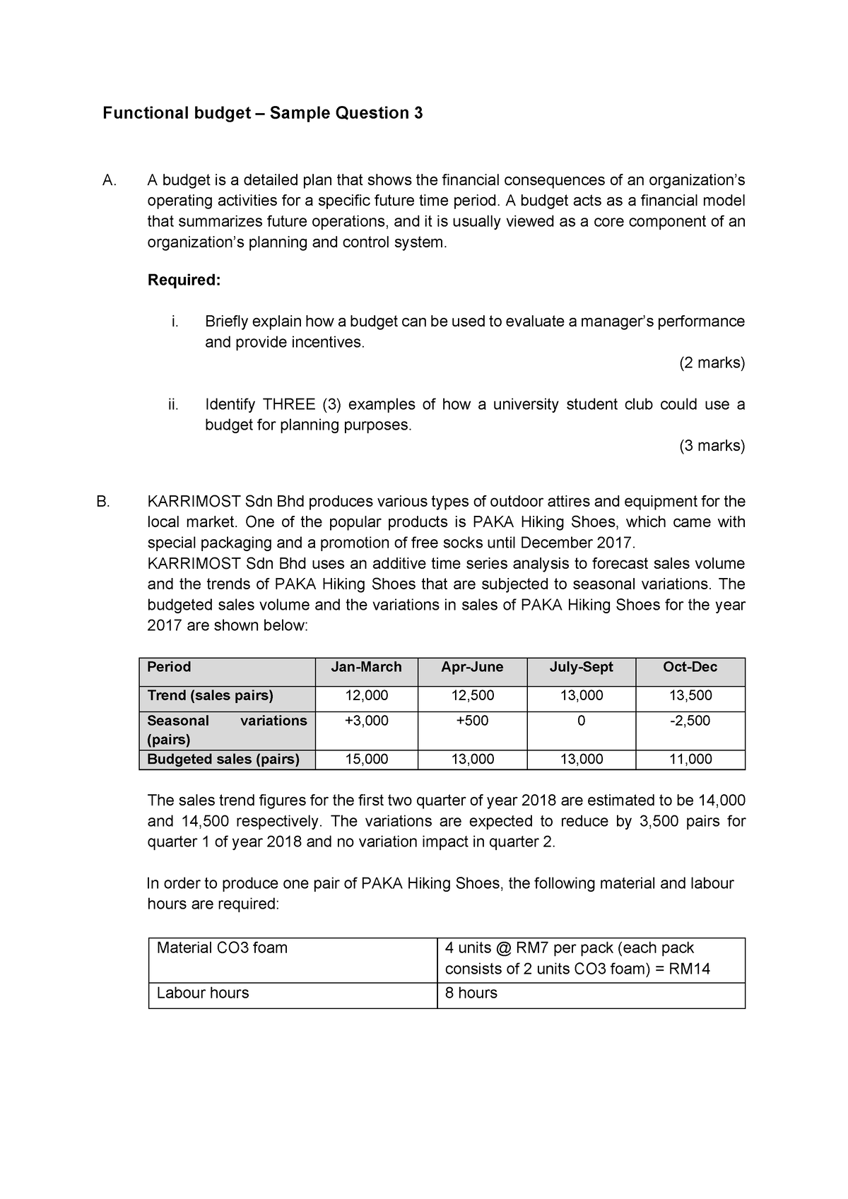 sample-question-3-functional-budget-functional-budget-sample