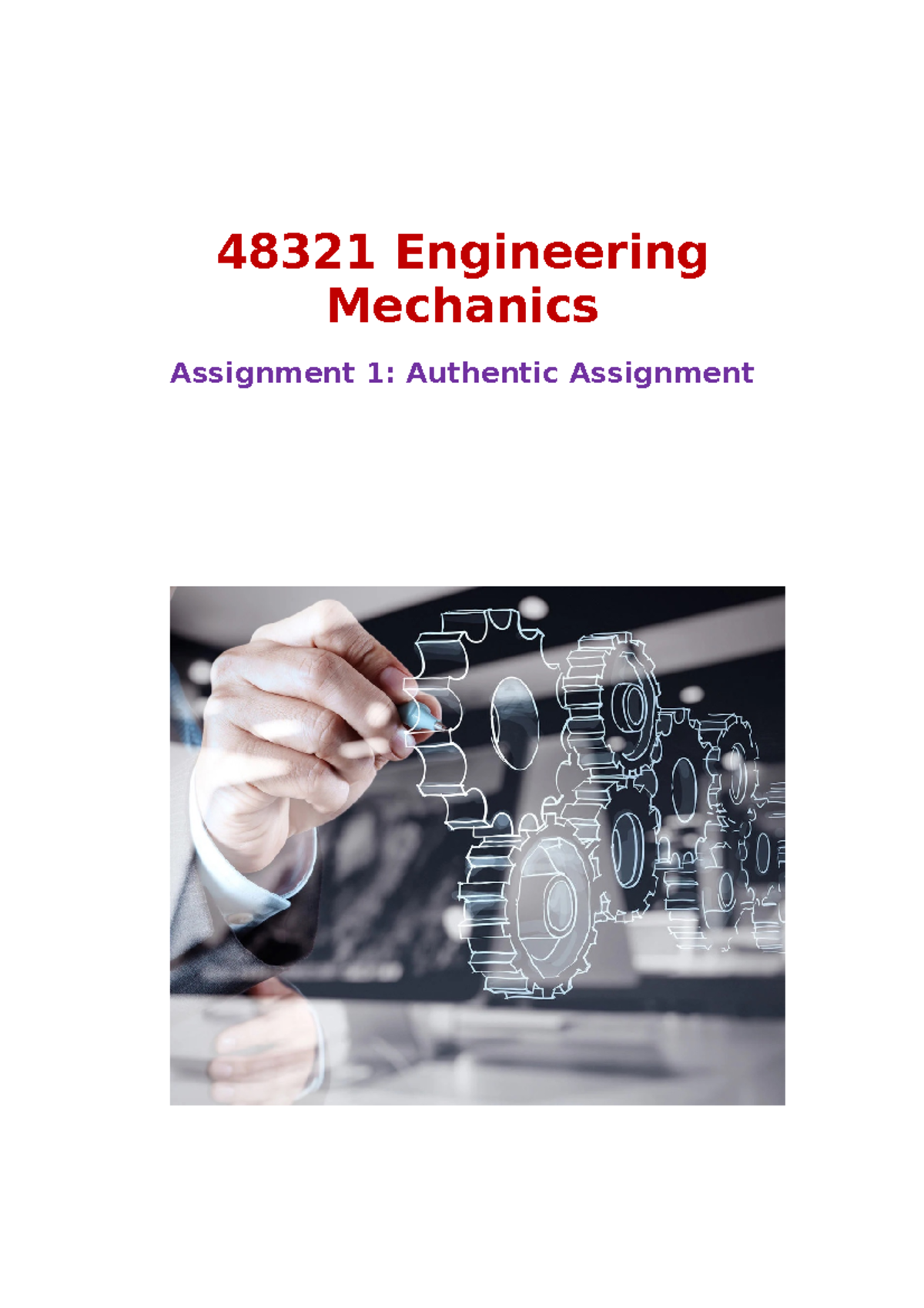 engineering mechanics assignment 1