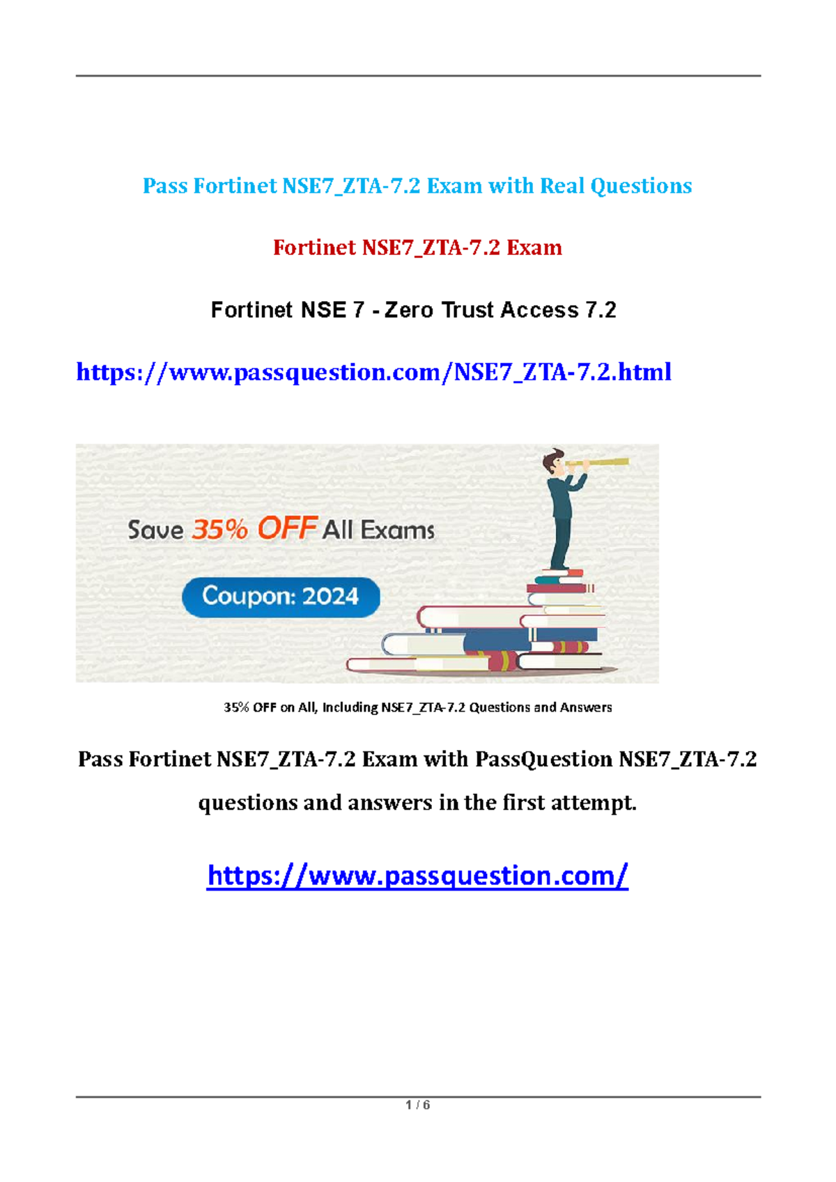 Fortinet NSE7 ZTA-7.2 Practice Test Questions - Pass Fortinet NSE7_ZTA ...