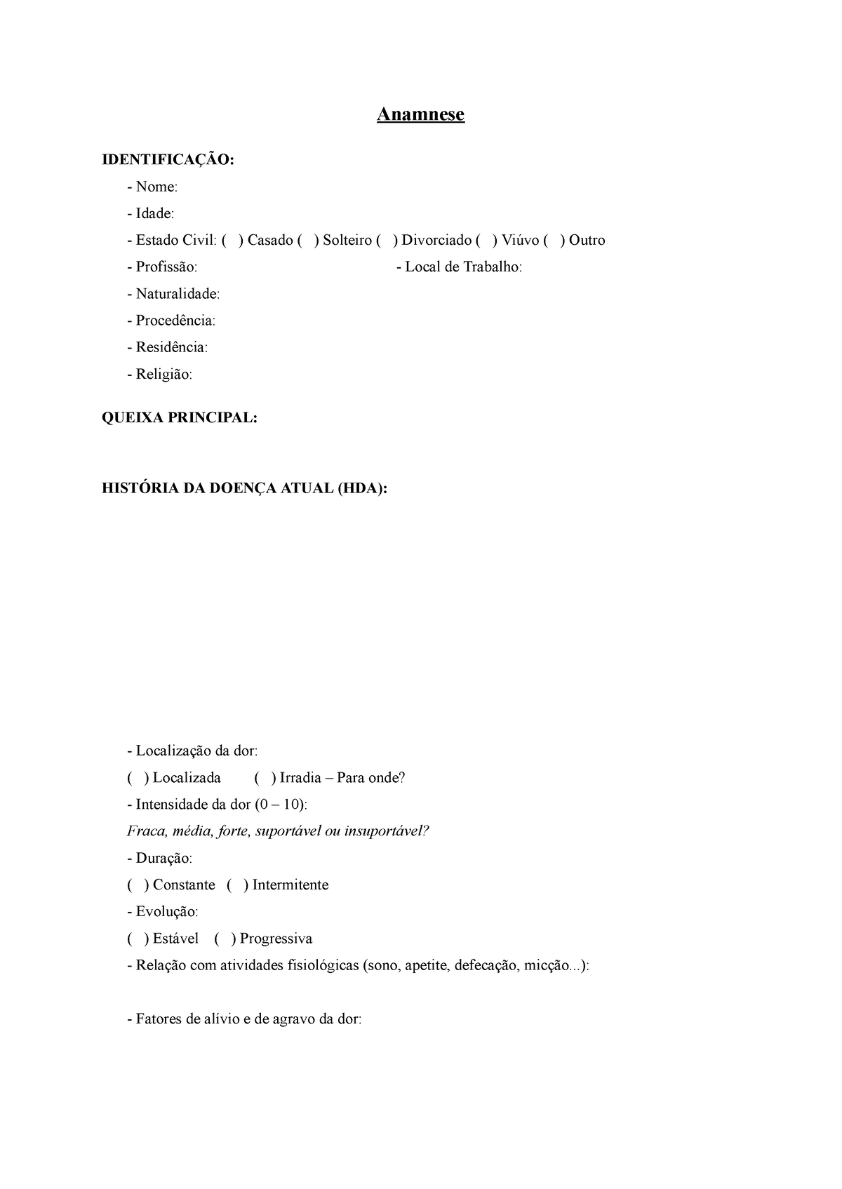 01 - Anamnese e Ectoscopia - ANAMNESE E ECTOSCOPIA Semiologia médica é a  parte da medicina - Studocu