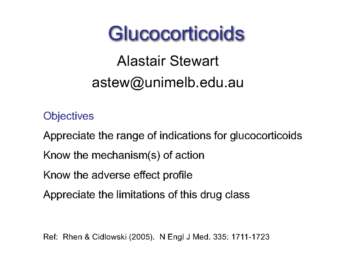 Steroids 2022 PHRM30003 Print Lecture PHRM30003 Unimelb Studocu   Thumb 1200 849 