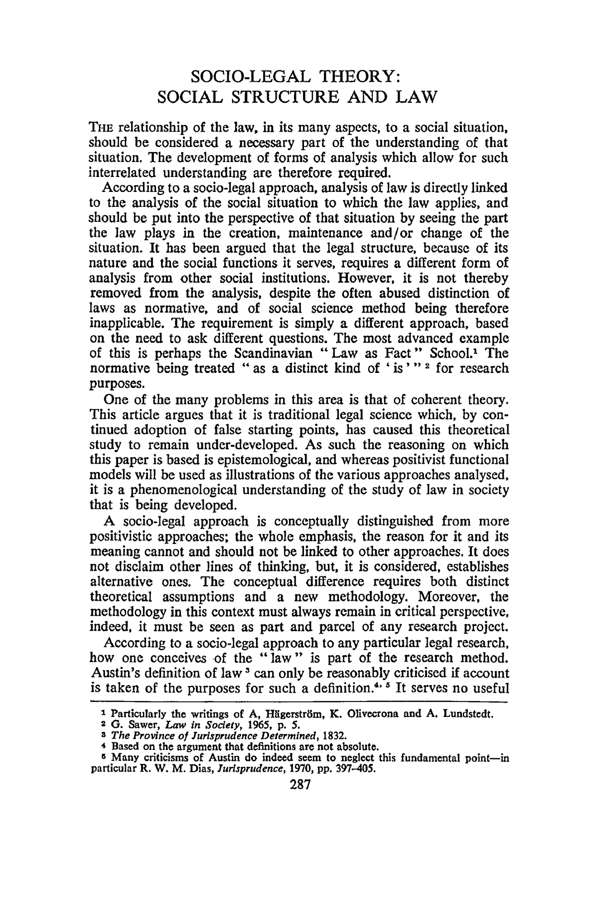 Modern Law Review - May 1976 - Schiff - Socio‐ Legal Theory Social ...